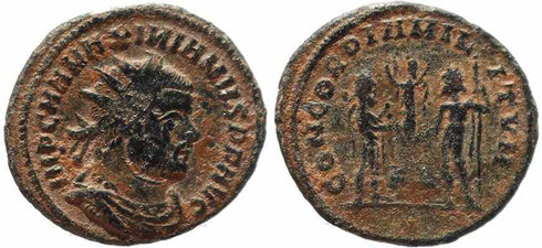 Roman coin of Maximianus - CONCORDIA MILITVM